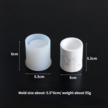 실리콘몰드 수제 석고 시멘트 금형 3홀 라운드 콘크리트 화분 실리콘 몰드 DIY 아이스 컵 석고 수지 양초, 06 Round