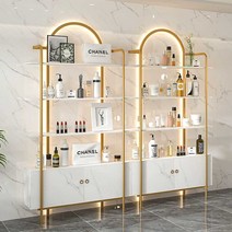 벽걸이 네일진열대 디스플레이 향수 네일 페디, 상세 페이지 참고, 캐비닛이 포함된 우아한 골드 80x30x220