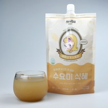 마이요기 수요미 식혜 원액 늙은 단 호박 스무디 주스 함께 맛있는 아침 식사대용 수제 전통 천연 비건 레시피 가정 업소용 냉장 파우치 배달 잔치 맛 집 쌀 건강 음료 900ml, 01.수요미식혜 900ml 1팩