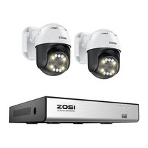 PTZ PoE CCTV 보안 카메라 시스템 AI 얼굴 사람 차량 감지 4K 8CH 확장 16CH NVR 5MP, 01 5MP 2PCS Cameras_01 없음