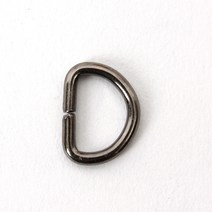 D링 10mm (반달링) - 흑니켈