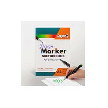 [아트메이트] 디자인 마카스케치북 마카지 마카 스케치북 중성지 A4 90g 30매