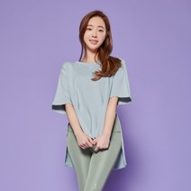 LUSIS 루즈핏 옆트임 커버업 그린