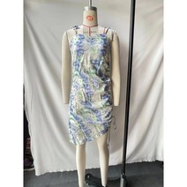 KORELAN 60385- 블루번들 워터마크 사이드셔링 스트링 점프수트