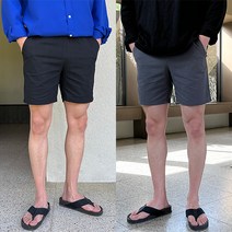 빅사이즈 밴딩 반바지 숏팬츠 슬림핏 일상 댄디 여름 데일리 3부 5부 밴딩 숏 슬림 팬츠 남자 옷 코디