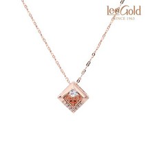 [리골드] 14K 18K 백커팅 큐빅 목걸이-다이아 LGP4200REZ
