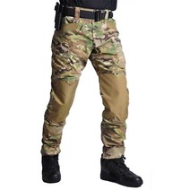 미군군복바지 야외 Airsoft 전술 바지 군사 사냥 의류 남자 의류 육군 위장 바지 캠핑 바지 무릎 강화 내구성, CP, XL 75-85kg