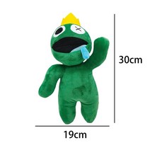 Rainbow Friends 봉제 인형 게임 보라색 괴물 입 부분 트임 가능 무서운 긴 팔 괴물 핼러윈 장난감 선물용 인형 50-80cm, 09 1PC 30CM