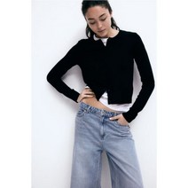 H&M 흐앤므 파인 니트 가디건 - 블랙375508