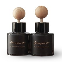 아뮈잔트 1+1 프리미엄 블랙 차량용 방향제 50ml 디퓨저, 로지에, 2개
