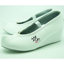 이화 한국무용 가죽 무용화 굽슈즈-3cm 5cm, 235