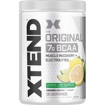 Scivation 싸이베이션 XTEND 엑스텐드 BCAA 30 서빙 아미노산 12가지, Lemon Lime Squeeze
