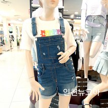 더데이걸 @#22 밑단롤업청멜빵반바지 !! 기본핏감 소녀들이원하는 멜빵바지 귀엽게사랑스럽게 !!