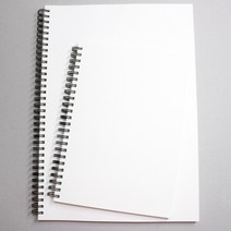 A4 A5 드로잉북 중학생 고등학생 대학생 필기노트 캘리그라피 수제노트 스프링 무선 무지 미니 노트 공책 연습장 메모장, 120g 백색 모조지 60매