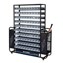업소용 대용량우산꽂이 매장용 보관함 신발장 거치대, 5층  68.5x30.3x85cm 은색, 상세 페이지 참고