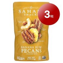 리암마켓 Sahale Snacks 사헬 스낵 글레이즈드 믹스 바나나 럼 피칸 113g 1팩, 3팩