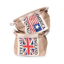 기타 바보사랑[디자인에버]뉴 미니 플래그 스크랩 쥬트바스켓, 미국_USA, 색상:미국(USA)