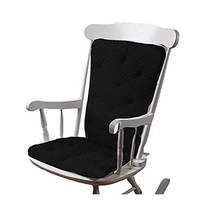 아기 인형 침구 헤븐리 소프트 성인용 흔들의자 패드 블랙, Black, 1