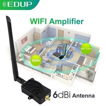 edup wifi 증폭기 2.4ghz 8w wifi 전원 신호 리피터 라우터 범위 확장 부스터 6dbi 무선 안테나 어댑터 802.11bgn, 협력사, 5GHz 와이파이 증폭기
