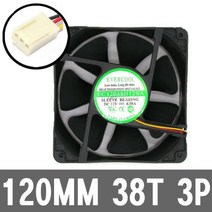BPJ584339서버용 고풍량 3P 시스템 120MM 컴퓨터쿨러팬 케이스, 단일옵션