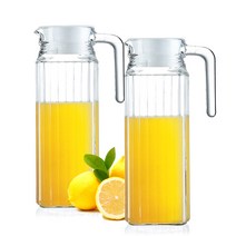 루미낙 콰드로 유리 물병 1.1L(1+1) 업소용 카페용 가정용 냉장고 물통, 루미낙 콰드로 물병 1.1L(1+1)