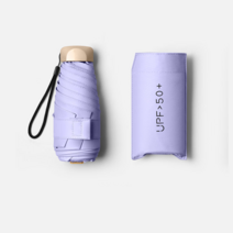 MAY SHOP 접이식 파라솔 자외선 차단 15cm 휴대용 파라솔 손바닥만 한 파라솔 맑은 비까지 사용할 수 있다., 5접이식 우산 18cm 연보라