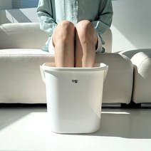 트레이드팩토리 족욕통 습식 족욕기 각탕기 발족욕기 족욕대야 족탕기, 화이트, 1개