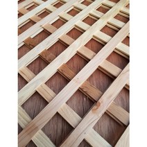 북미산 적삼목래티스 15Tx1200x2400mm 야외테라스 정원 울타리용 남양재 라티스