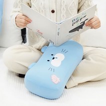 해돌이 시원한 여름 냉감 메모리폼 다용도 쿠션 낮잠베개, 블루