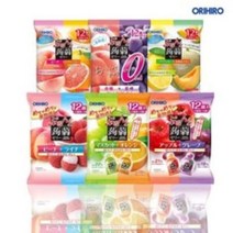 오리히로 일본곤약젤리4봉세트 [복숭아 망고 포도] 24개입포함 [사과 포도][리치 복숭아][오렌지 청포도] 총60파우치, 1300g, 1팩