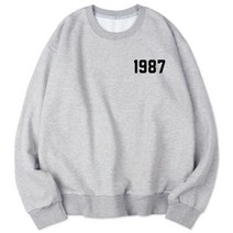 벤힛 남녀공용 세미 오버핏 1987 특양면 빅사이즈 맨투맨