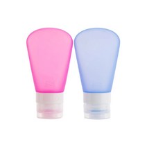 더자카 다용도 실리콘 용기 2종세트, 핑크, 블루, 1세트