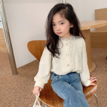아르베 여아용 엠버 레이 셔츠 베이지