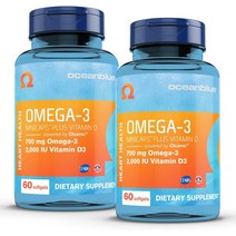 비타민 D3 함유 Oceanblue 오메가3 미니캡슐 오일