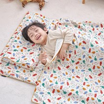 라텍스 낮잠이불세트 주니어_어린이집 낮잠이불 세트 분리형, 거즈세트-베이비디노