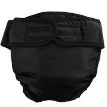 대형 개 기저귀 위생 생리학 바지 빨 수있는 여성 개 속옷 애완 동물 개 forudesigns 개 속옷, 02 Black, XXL