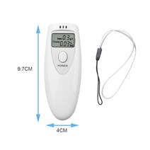 경찰용음주측정기 음주감지기 알콜측정기 휴대용 디지털 알코올 호흡 측정기 LCD 디스플레이 흡입기 분석기 음주 감지기 테스트, [01] White, 01