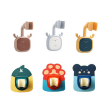 1+1 캐릭터 샤워기 헤드 거치대, 캐릭터샤워홀더_베어 & 멀티샤워홀더_그레이화이트