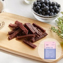 푸디웜 푸디웜) 저알러지 강아지 기능성 간식 블루베리 츄잉(매우 싱싱합니다) 수제간식, 1개