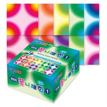 [동화오피스] 종이나라 종이접기 색종이 / 꽃나래 학접기 1팩(200매), 1번