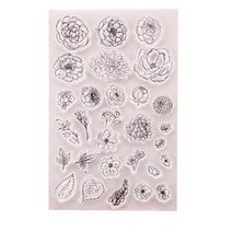 카페 다꾸 스탬프 알파벳 네임 도장 사진 앨범 장식용 클리어 스탬프 투명 실리콘 인감 DIY 카드 스크랩북 공예 스텐실 105x15cm 용품 만들기