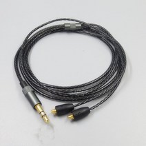 mmcx케이블 Weston 헤드폰 케이블 MMCX SE215 SE535 SE846 UE900, [01] Black, [01] 1.2 메터