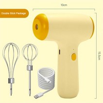 무선핸드블랜더 도깨비방망이무선5단계 속도 조절 무선 휴대용 핸드 블렌더 전기 푸드 믹서 고출력 반죽, 07 1 Speed 2 head