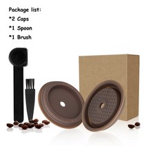Nespresso Vertuo 및 VertuoLine 캡슐과 호환되는 재사용 및 리필 가능 캡 Vertuo Next 용 식품 등급 실리콘 뚜껑, 02 2Caps