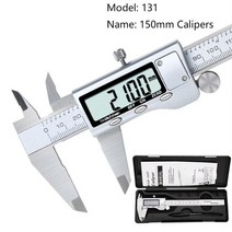 노기스 디지털 전자 캘리퍼스 4/6 인치 100/150mm 대형 스크린 디지털 캘리퍼스 스테인레스 스틸 전자 버, Model 131