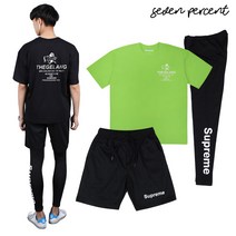 슈프림 골든에이지 반바지 레깅스 코디 3종 SET