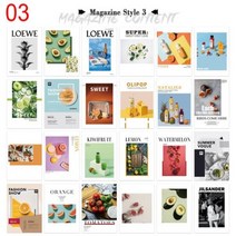 스튜디오 사진 소품 촬영 파티 51 매거진 북 포토 카드 배경 액세서리 장식품 유튜, 03