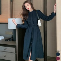제이에프케이 스웨이드 허리밴딩 원피스[AXB6OP280A]