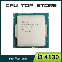 인텔 코어 i3 4130 3.40GHz 512KB/3MB 소켓 LGA 1150 Haswell CPU 프로세서 SR1NP 중고, 없음