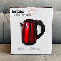 (ABM도매콜) 원터치 스텐 전기주전자 1.8L 레드(EPS-s1800R), 상세페이지 참조
